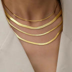 Snake Chain Halskjede - Gull